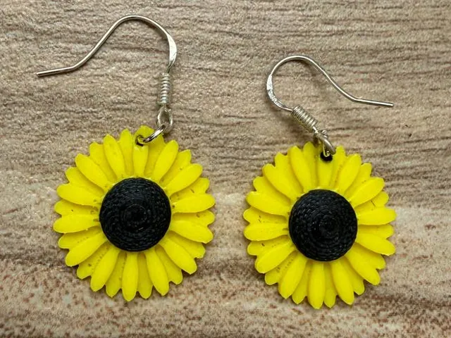 Pendientes Girasol