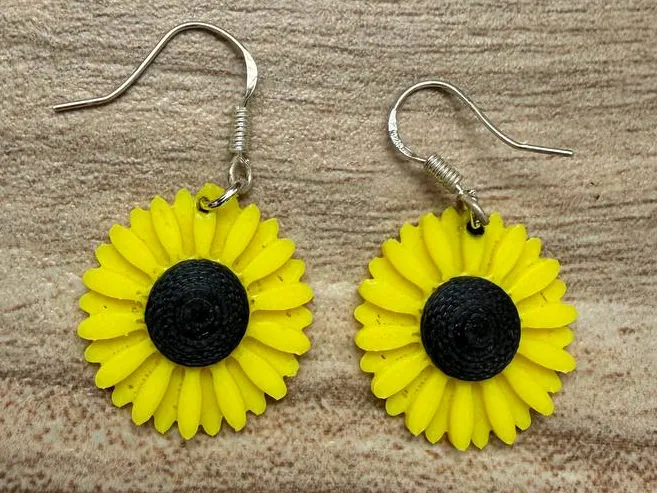 Pendientes Girasol