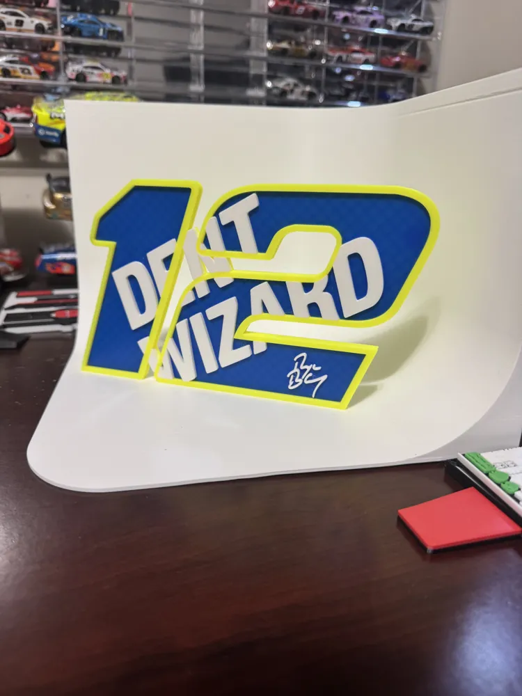 Ryan Blaney Dent Wizard NASCAR #12 Display - Free 3D Print Model