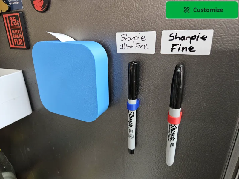 Pen Magnet Mount - Customize or ready print