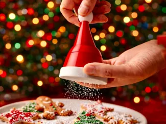 Powdered Sugar Sifter Machine in Christmas style