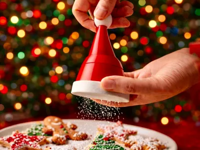Powdered Sugar Sifter Machine in Christmas style