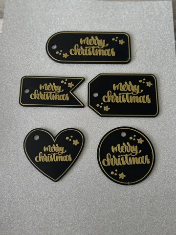 Letrero o emblema decorativo: Merry Christmas – Geschenkanhänger — vista de referencia 5