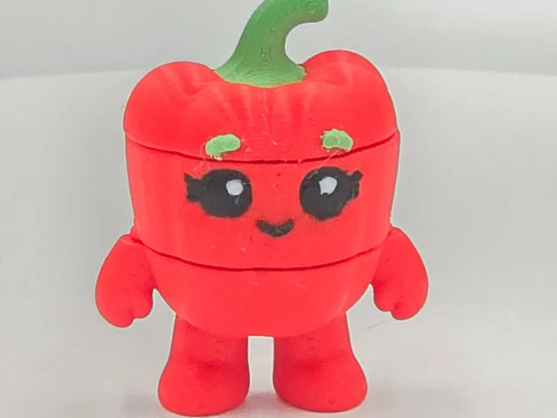 Red Pepper - Vegetable Flexi Print in place