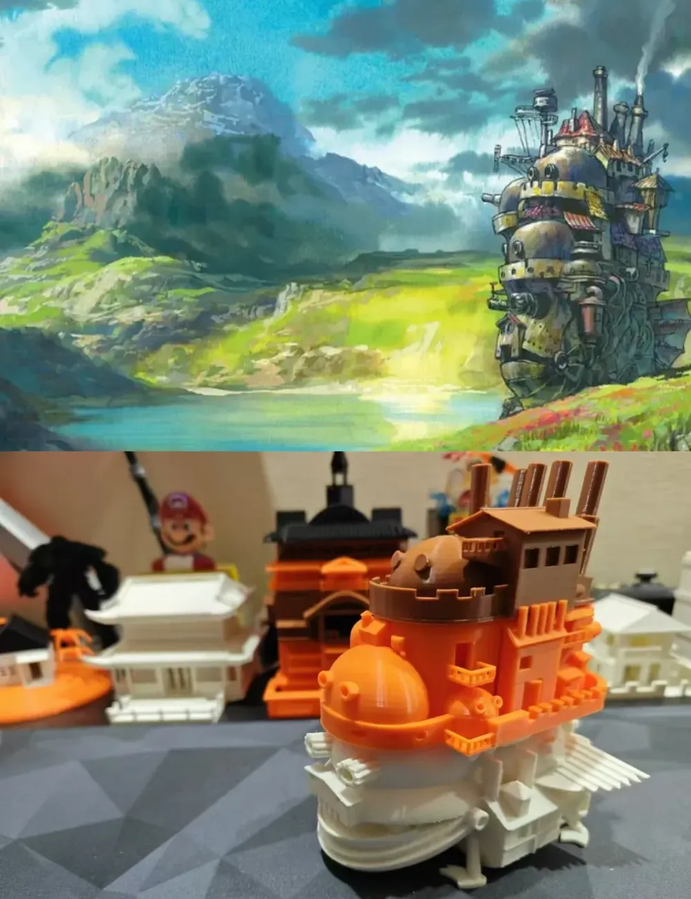 3Dプリント ハウルの動く城（微縮模型） - 無料3Dモデル -MakerWorld