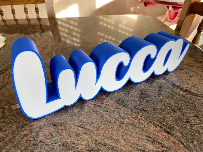Lucca Name Lamp - Lampara Nombre Lucca