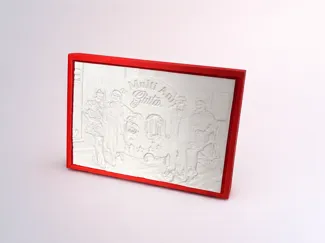 Lithophane Photo Frame with LED Backlight 