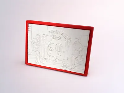 Lithophane Photo Frame with LED Backlight 