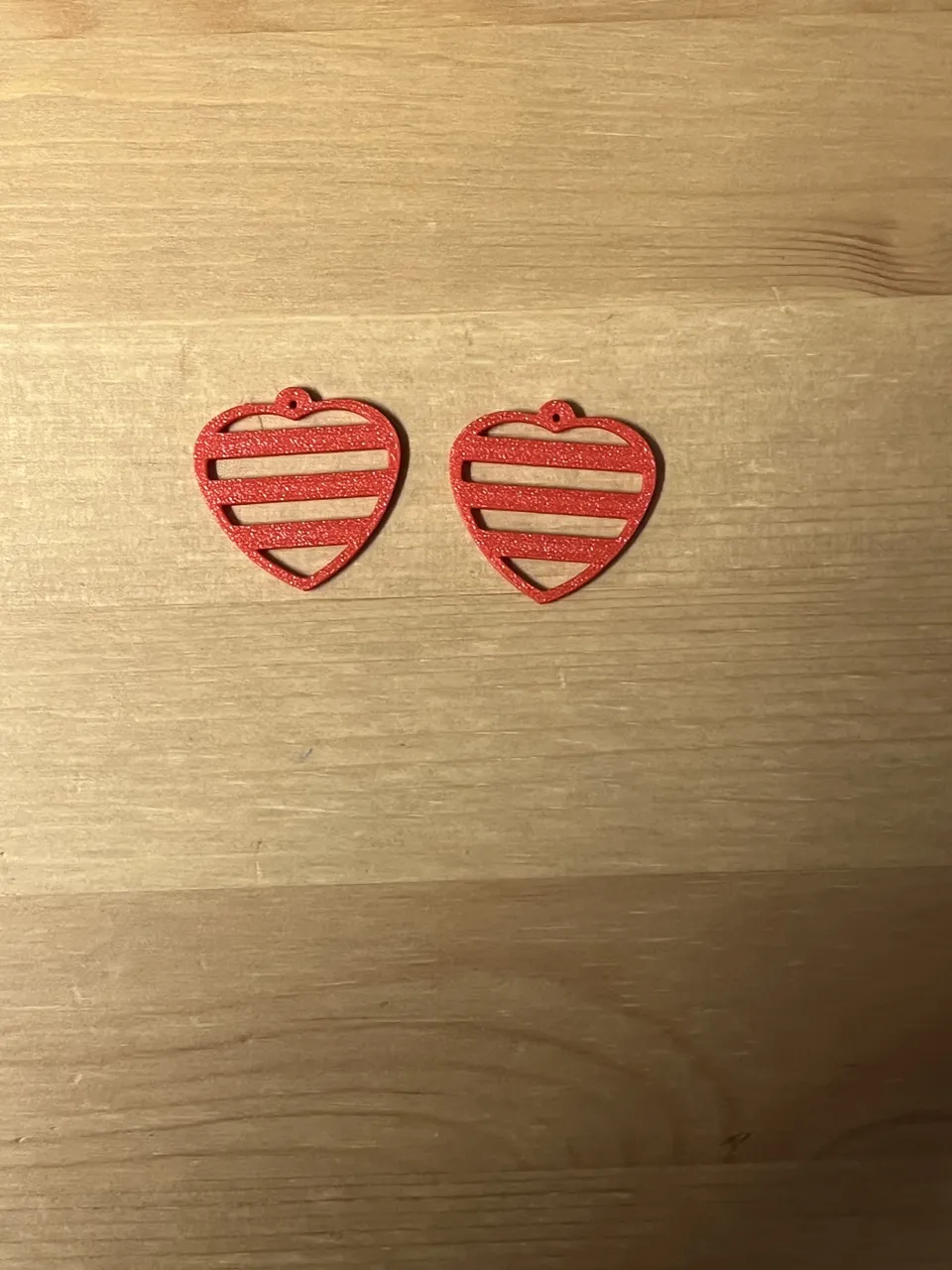 heart earrings view 2