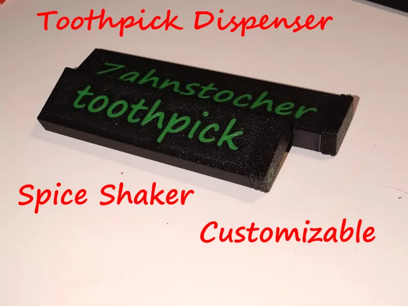 Travel Toothpick Dispenser / Spice Shaker