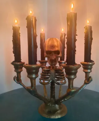 Skull Candlestick