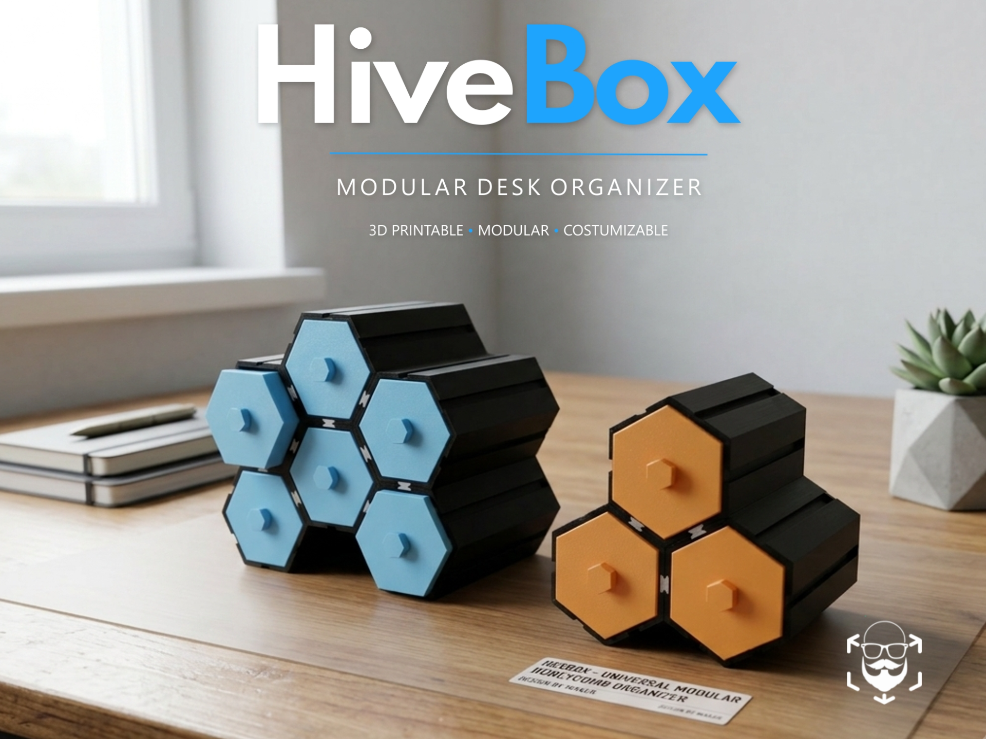 HiveBox - Universal Modular Hexagonal Organizer