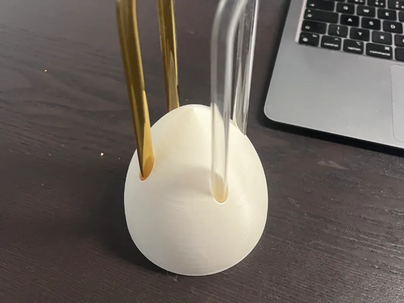 Glass straw holder box