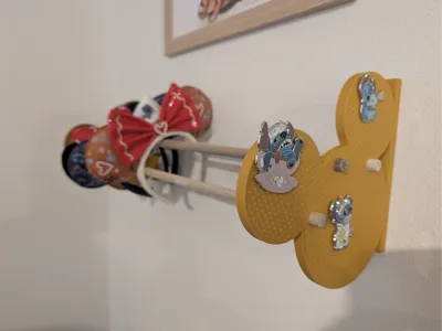 Disney Ear Headband Hanger with Built in Pin board