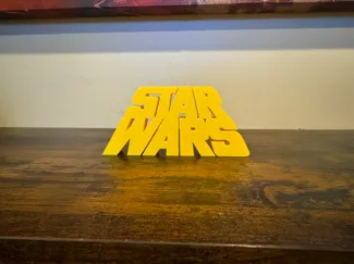 Retro Star Wars Logo Display