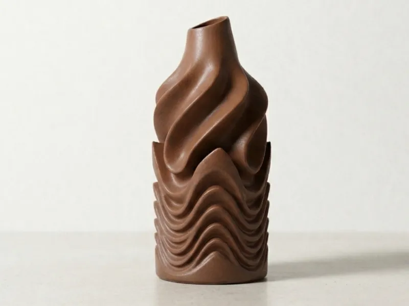 Vase Abstrait Ondulé – Décoration moderne