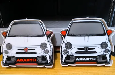 Abarth 595 Coasters (0.2mm Nozzle)