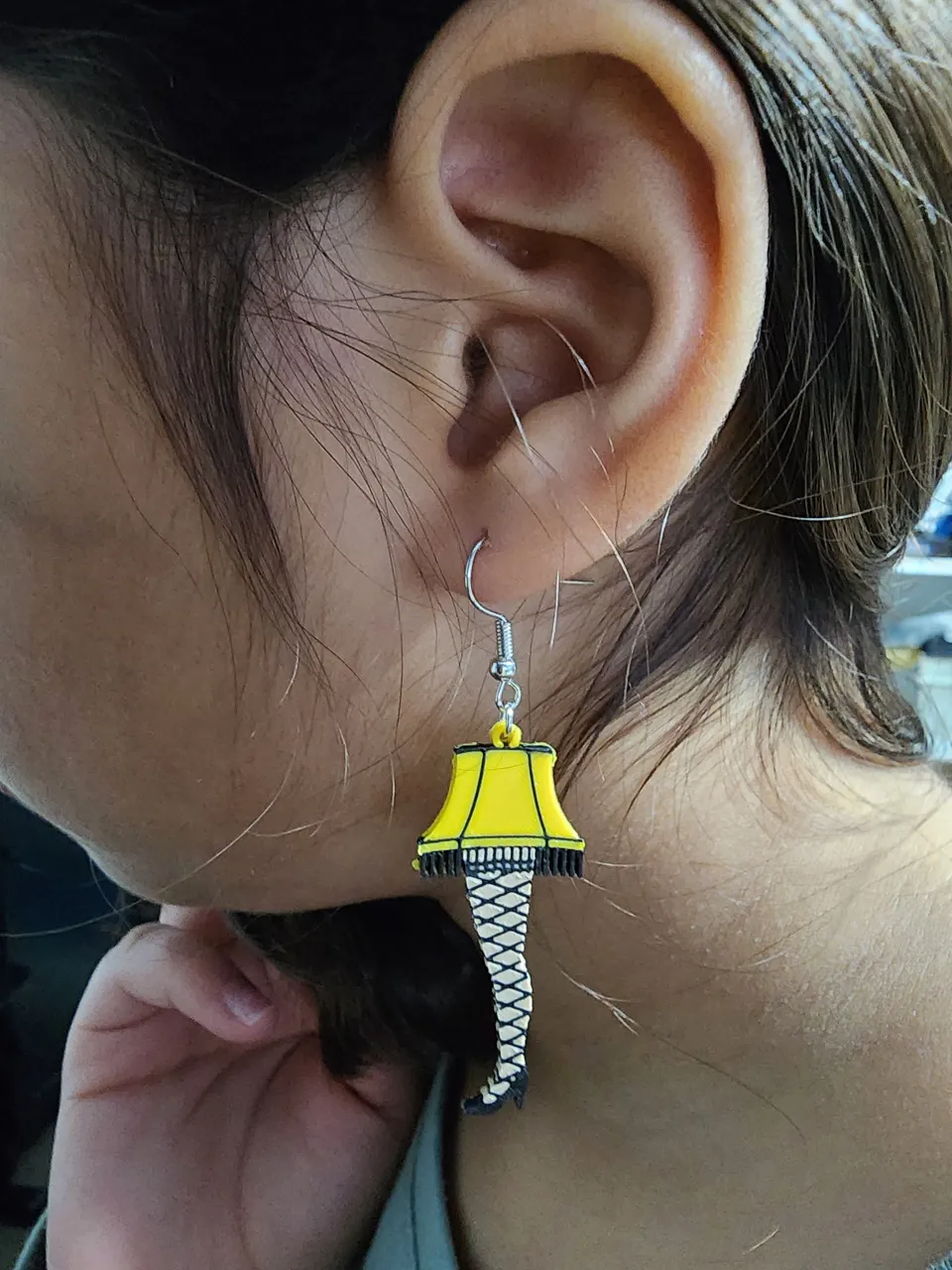 A Christmas Story Leg Lamp Earrings view 2