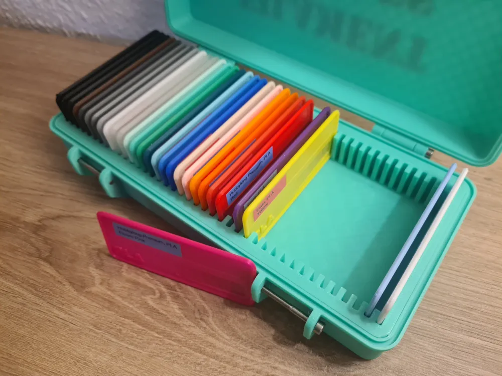 Filament Sample Rugged Box (40 samples) - Free 3D Print Model - MakerWorld