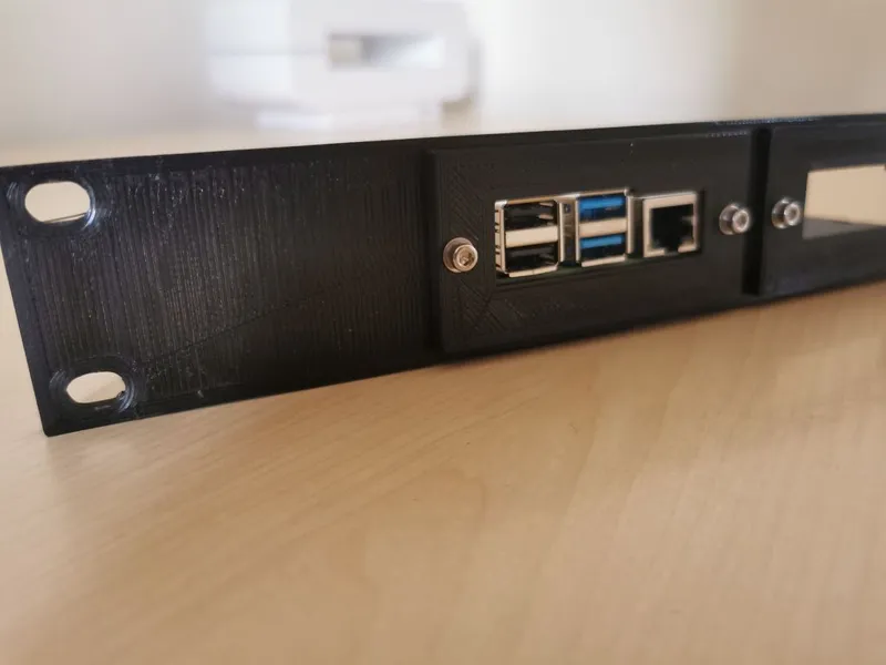 RaspberryPi-4 Rack-mount bracket (1U) -  V1.0
