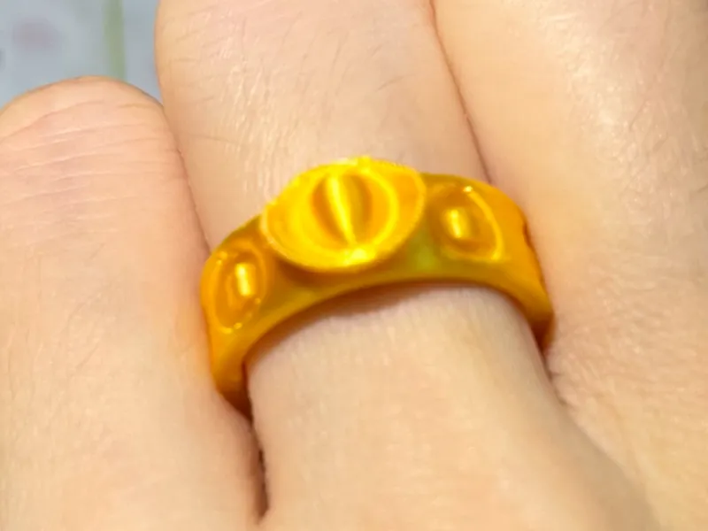 黄金 招财进宝金戒指 