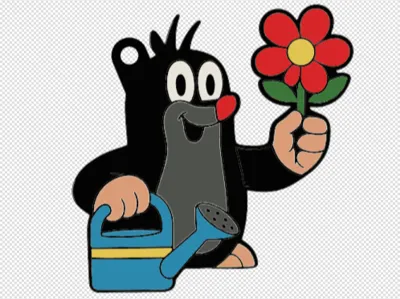 The Little Mole Gardener Keychain (Krtek, Krteček)