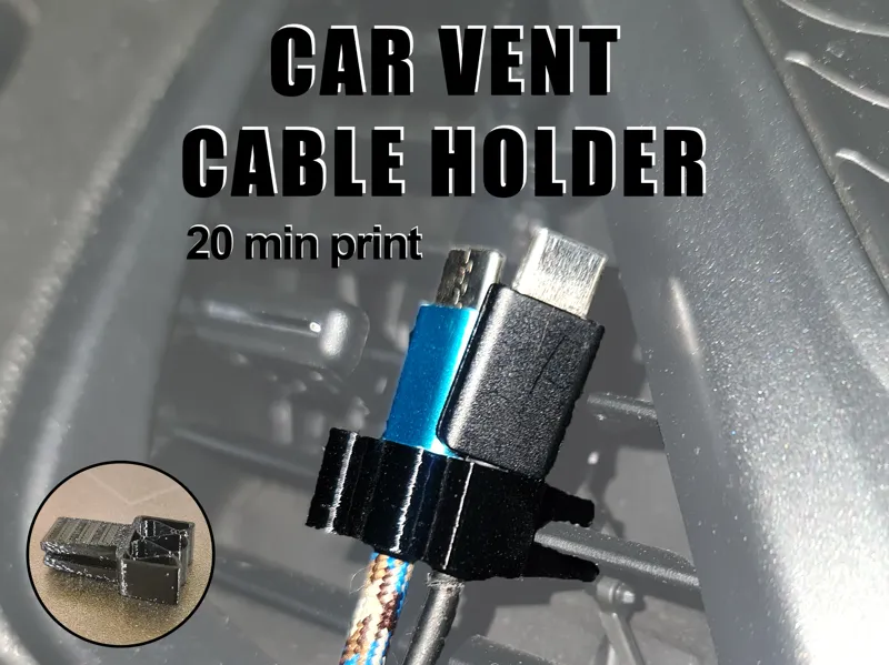 Universal Car Vent Cable Holder – Fits Any Cable