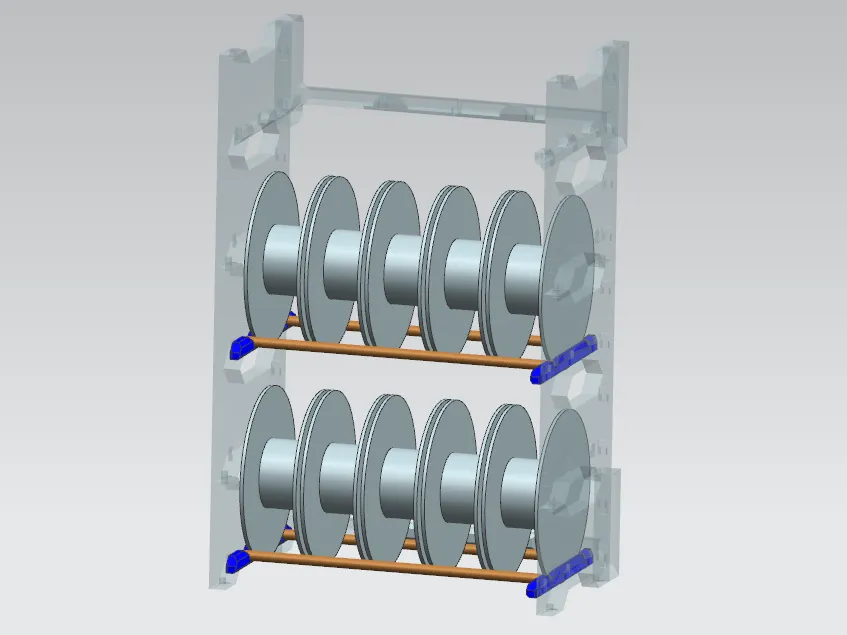 AMS Stacking System Upgrade to 5 Filaments - Free 3D Print Model ...