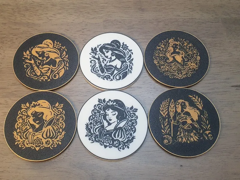 Disney Princess Mandala Coaster Set