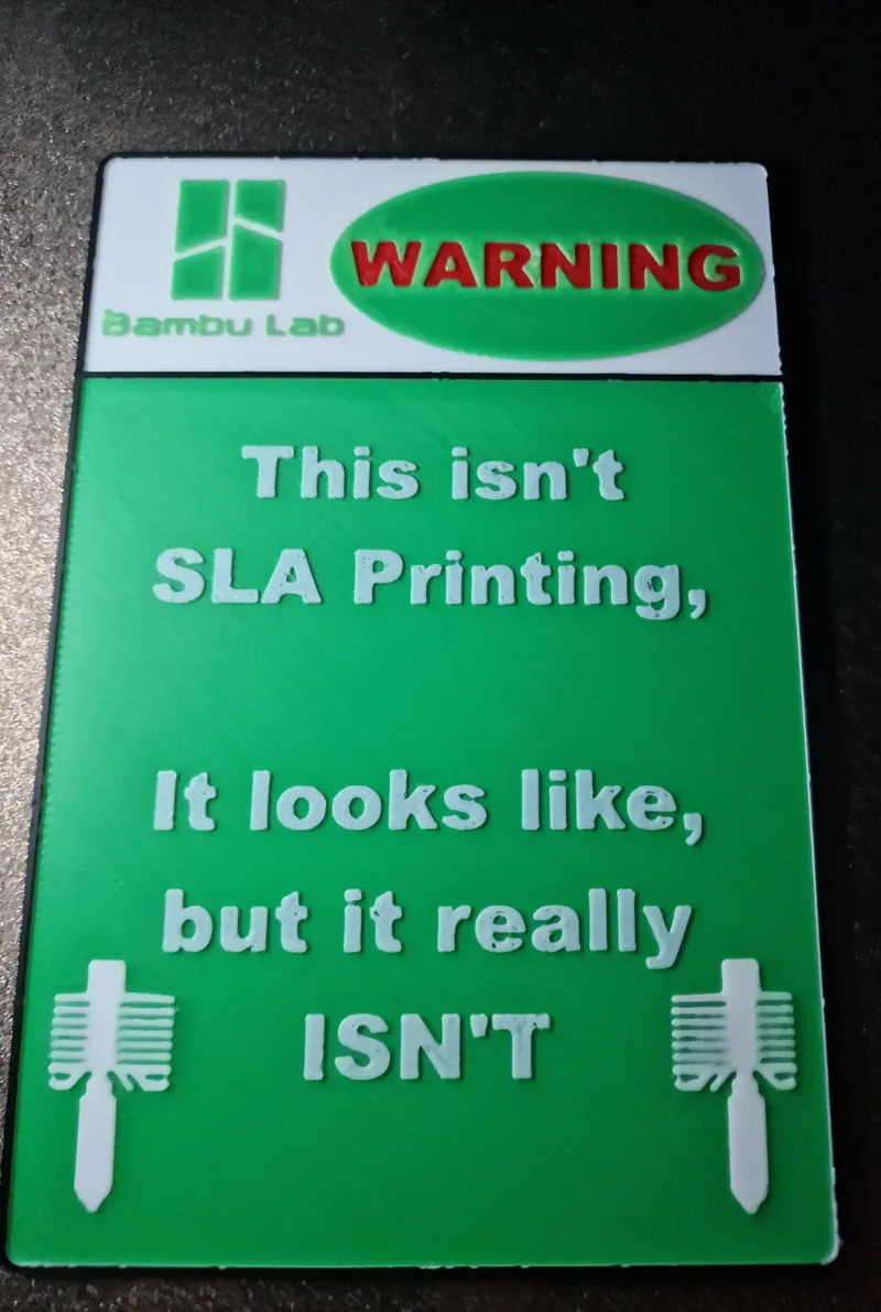 Sing: Not an SLA Printer