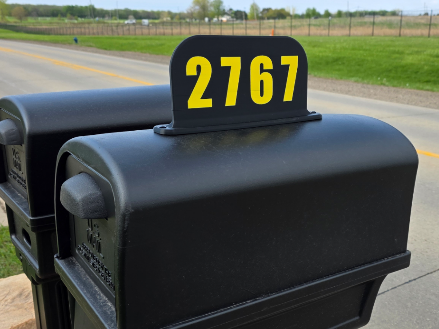 Mailbox Topper Sign Two Sided