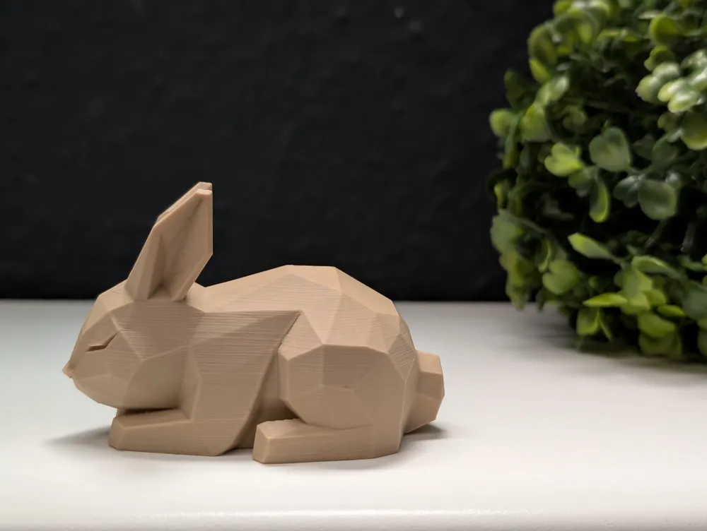 Low Poly Sleeping Rabbit - Free 3D Print Model - MakerWorld