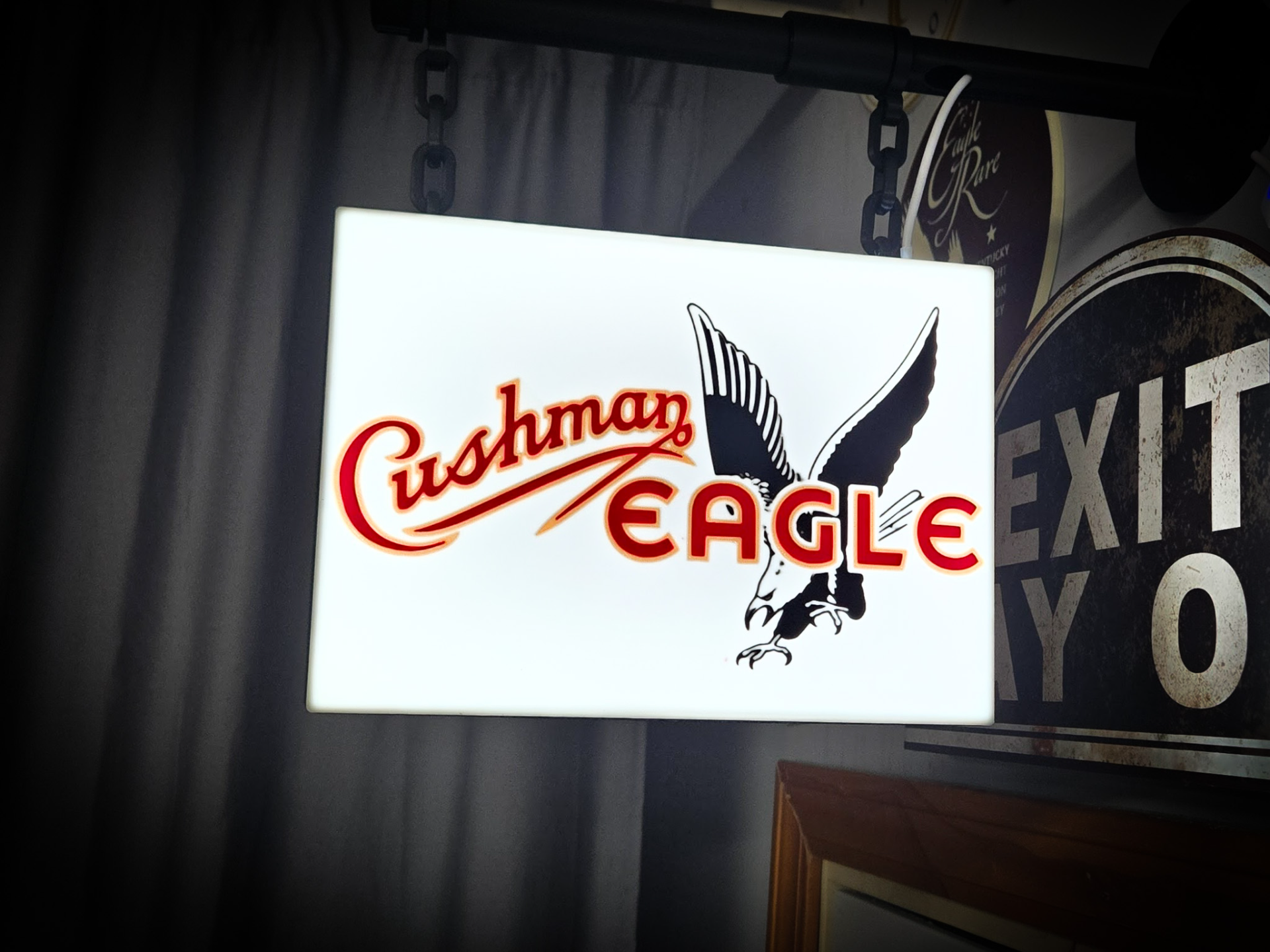 CUSHMAN EAGLE ~ 2-Sided Rectangle Lightbox
