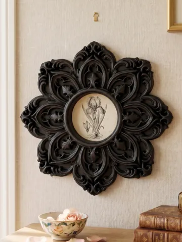 Marco decorativo: Baroque Floral Rose Window Wall Frame — vista de referencia 2