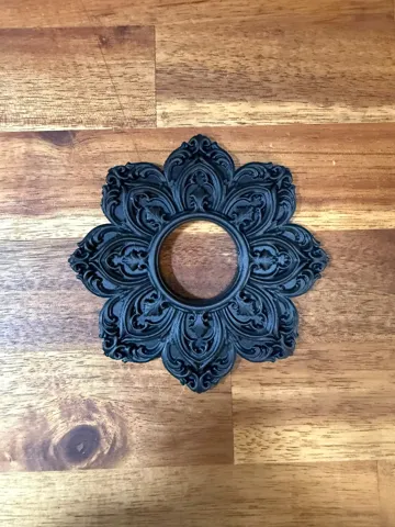 Marco decorativo: Baroque Floral Rose Window Wall Frame — vista de referencia 3