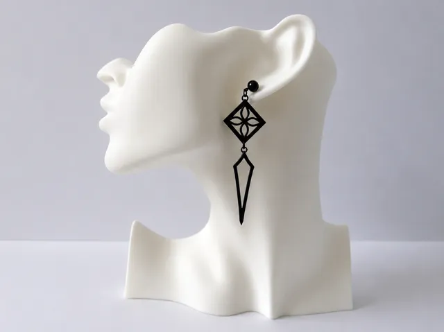 Ashen Reliquary – Print-in-Place Gothic Earrings
