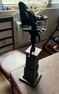Realistic pedestal, 2 versions of flag pole