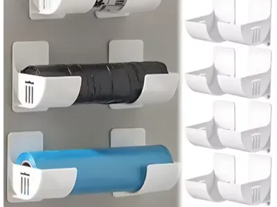 Adhesive Trash Bag Holder