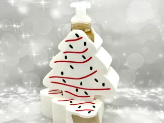 Christmas Tree Snack Cake B&BW Soap Bottle Holder