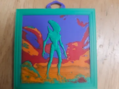 Psychedelic Alien Mini Art