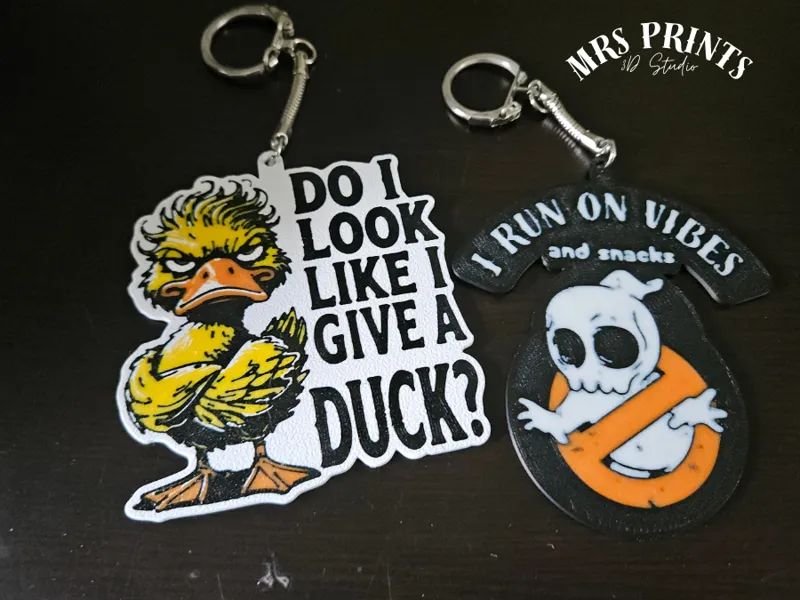 Do i Look like i give a duck - Keychain