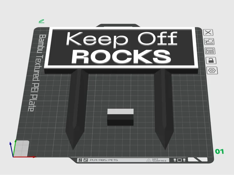 Keep Off - Rocks
