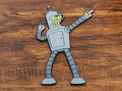Bender Cutout (Magnet) (HueForge)