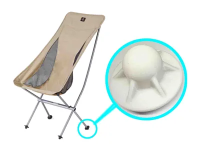 Camping chair anti-sink foot