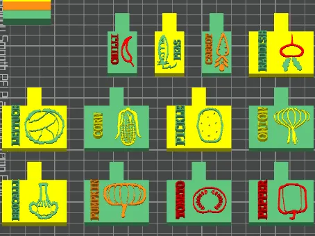 Plant label signs modular design - Free 3D Print Model - MakerWorld