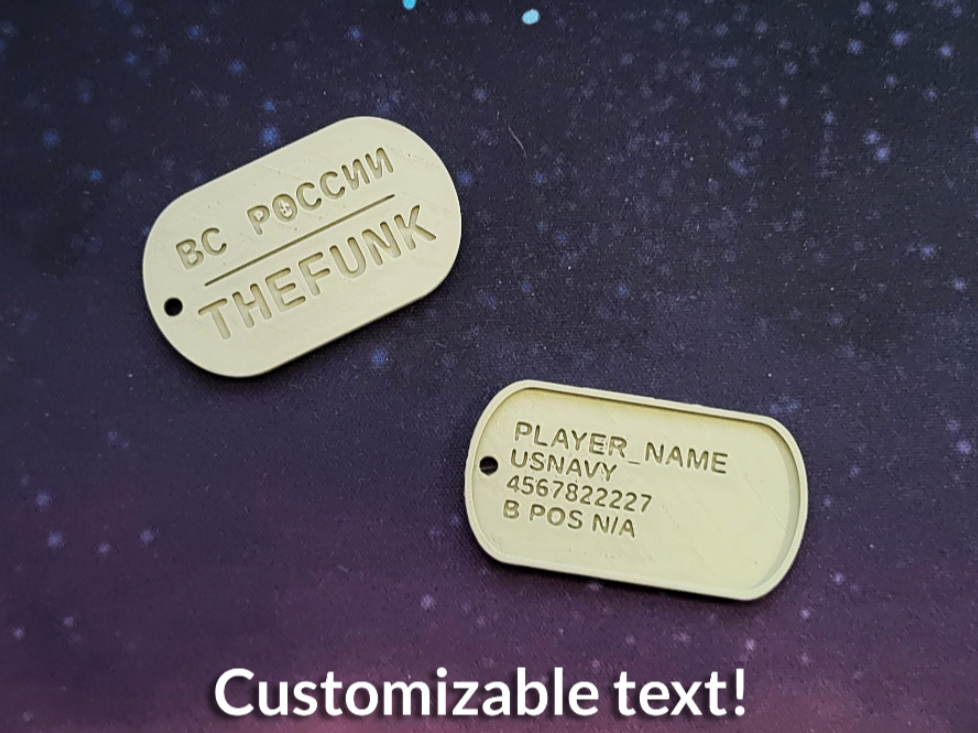Custom Tarkov Dogtags USEC and BEAR