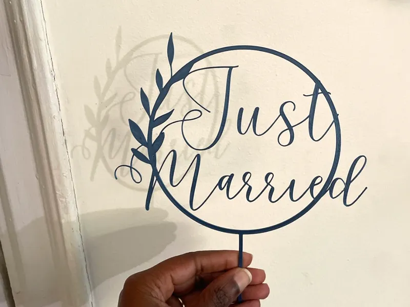 Cake Topper - Just Married