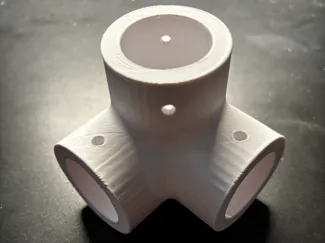 3 Way, 1 Inch ID, 90 deg, Elbow