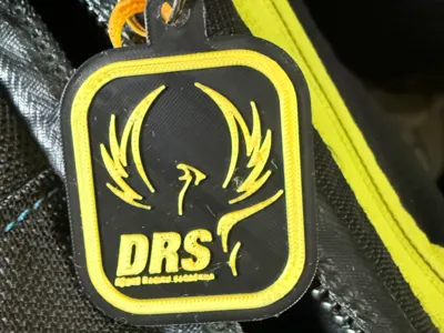 PLA keychain team DRS keychains team DRS