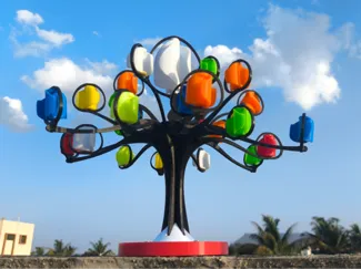 Easter Egg Wind Tree-Bonsai